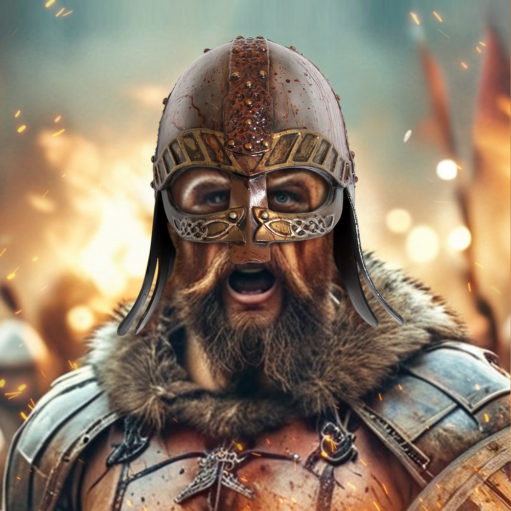 Medieval Renaissance Viking Helmet Cosplay Costume Prop
